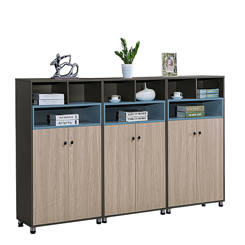 Tan Three-door cabinet simple modern style data storage for wholesales