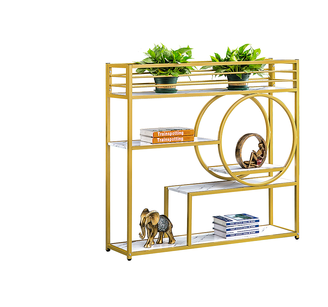 Office partition cabinet iron screen shelf green plant decoration supplier
