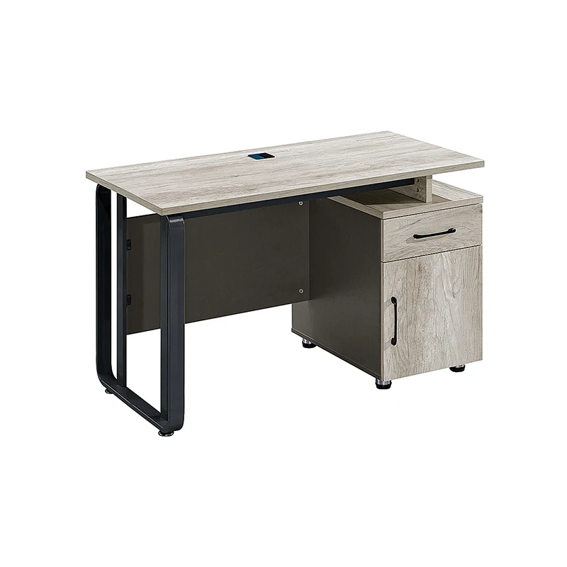 Customized professional Industrial simple office desk with iron legs for wholesale