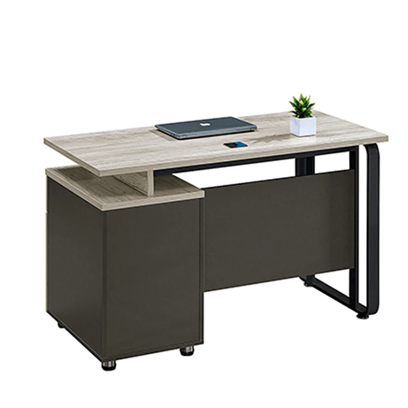 Factory Price Modern match color office desk with storage China supply