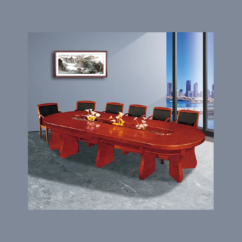 Classic Redwood Conference Table - Blend Tradition with Contemporary Design