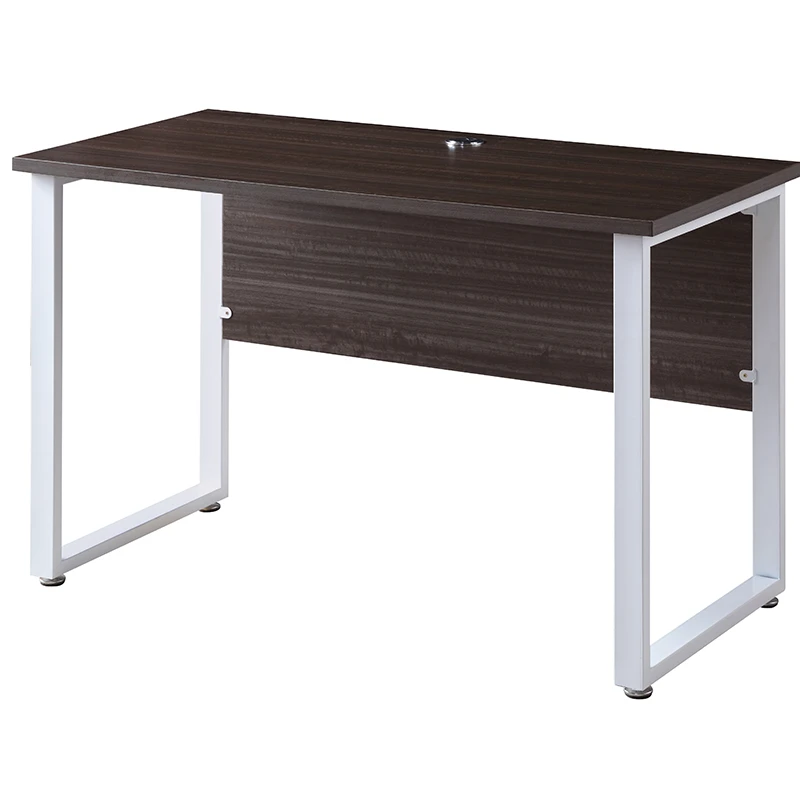 Brown Streamline Space-saving Tan Metal-Leg Wood Desk Staff Desk