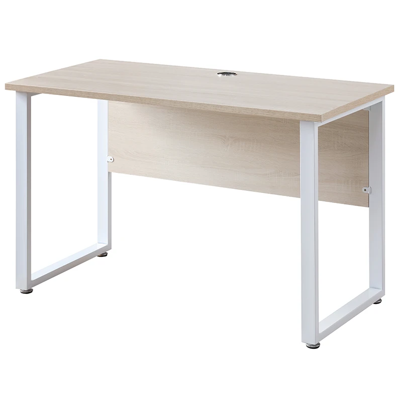 White Minimalist Steel-framed Wood Shelf Versatile Office Furniture