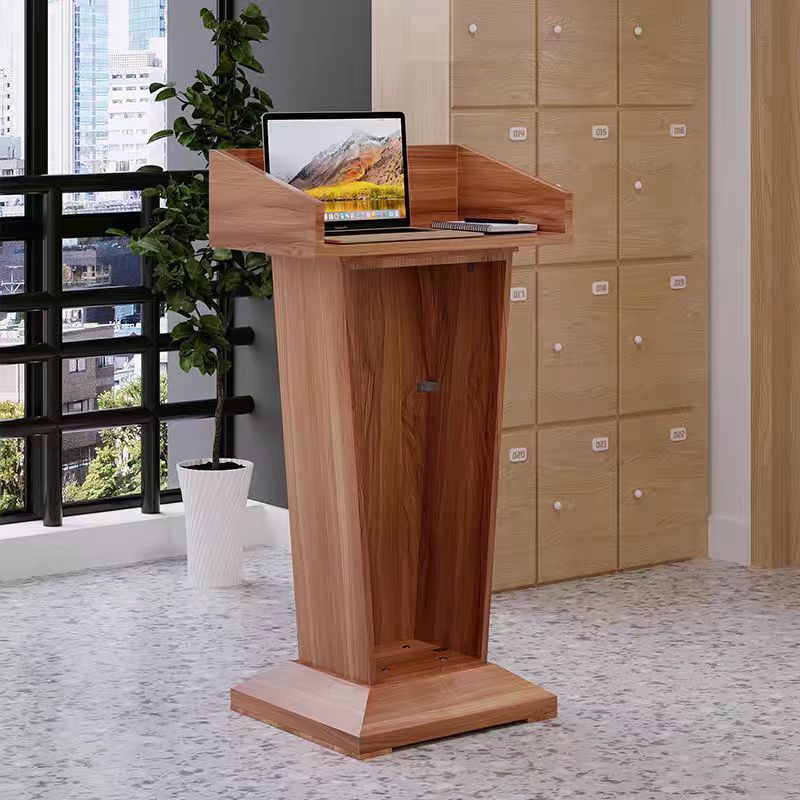 Factory Price Reddish brown conference lectern podium table office furniture